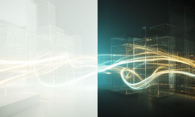 Abstract representation of data security and encryption