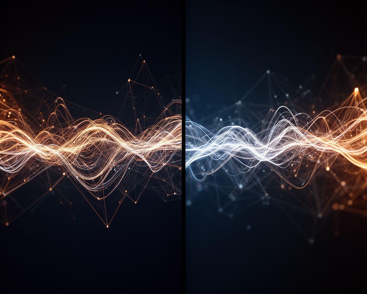 Sophisticated data visualisation showing neural connectivity